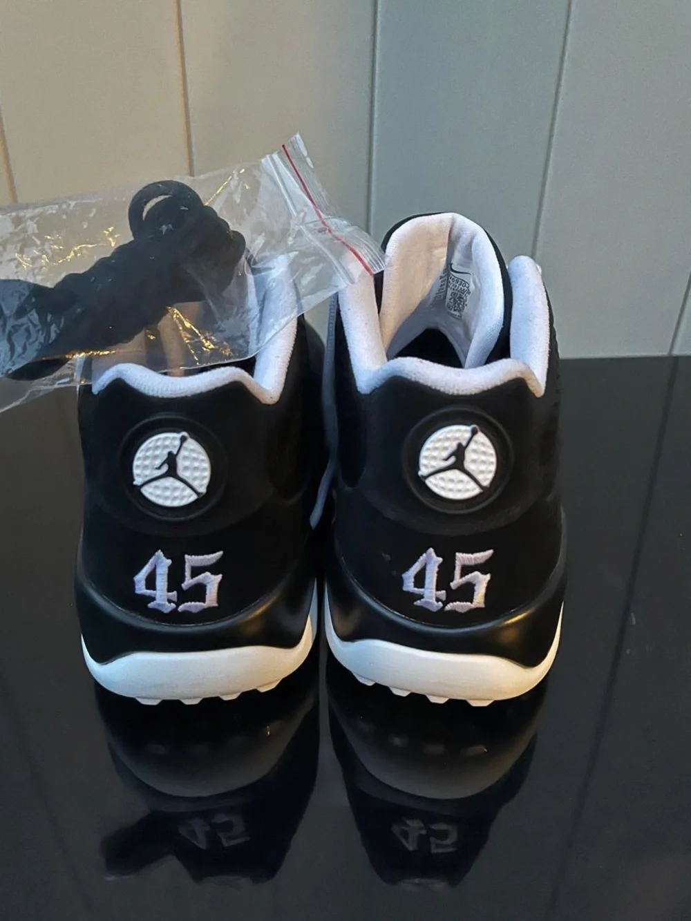 Air Jordan 9 Low Golf Barons Black White Size 7 Men's NIB